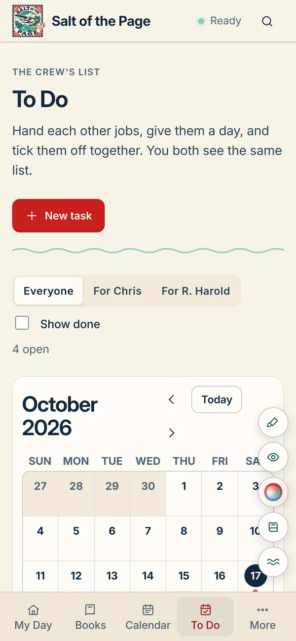 The To Do list on a phone